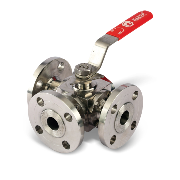 Three Way Ball Valves Flange End